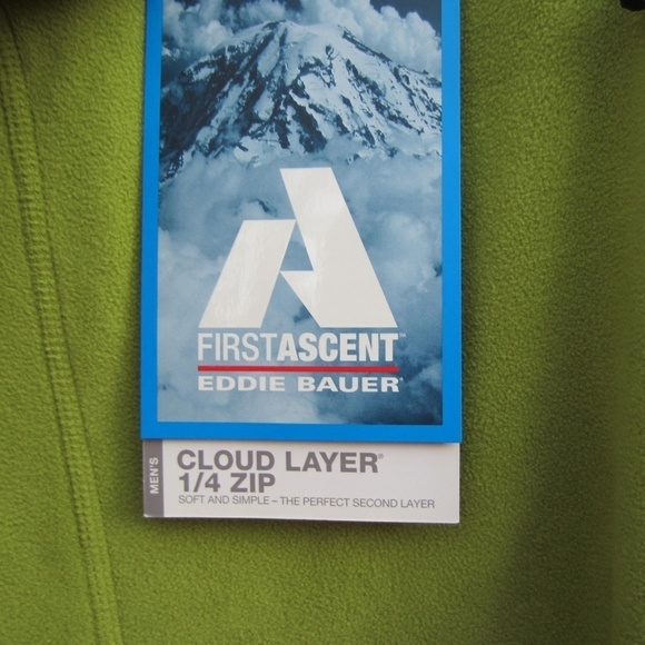 Eddie Bauer First Ascent Fleece Jacket‎ Men's XS Cloud Layer  KIWI Outdoor Comfy - Picture 4 of 16